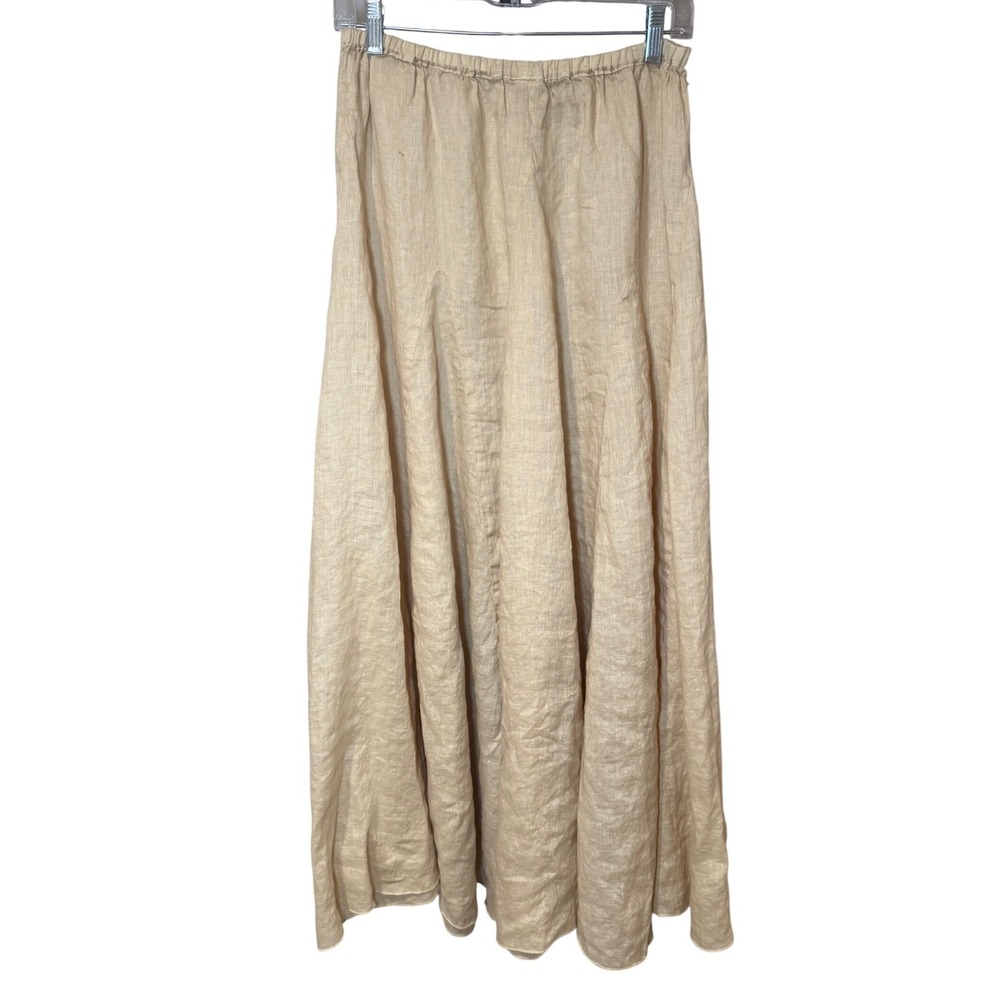 CP Shades Lily Linen Maxi Skirt Tan Size Large - Picture 4 of 9